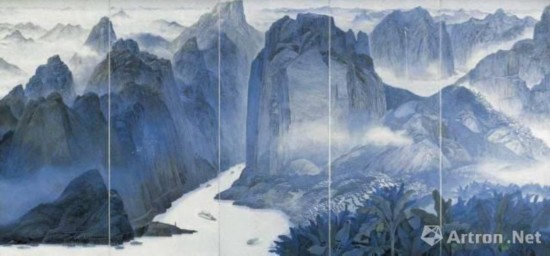 袁运甫彩墨山水