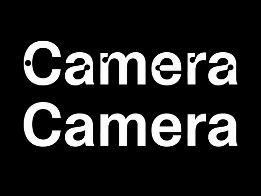 ABC Camera 字体样张动图：笔画接点上的光陷阱缺口